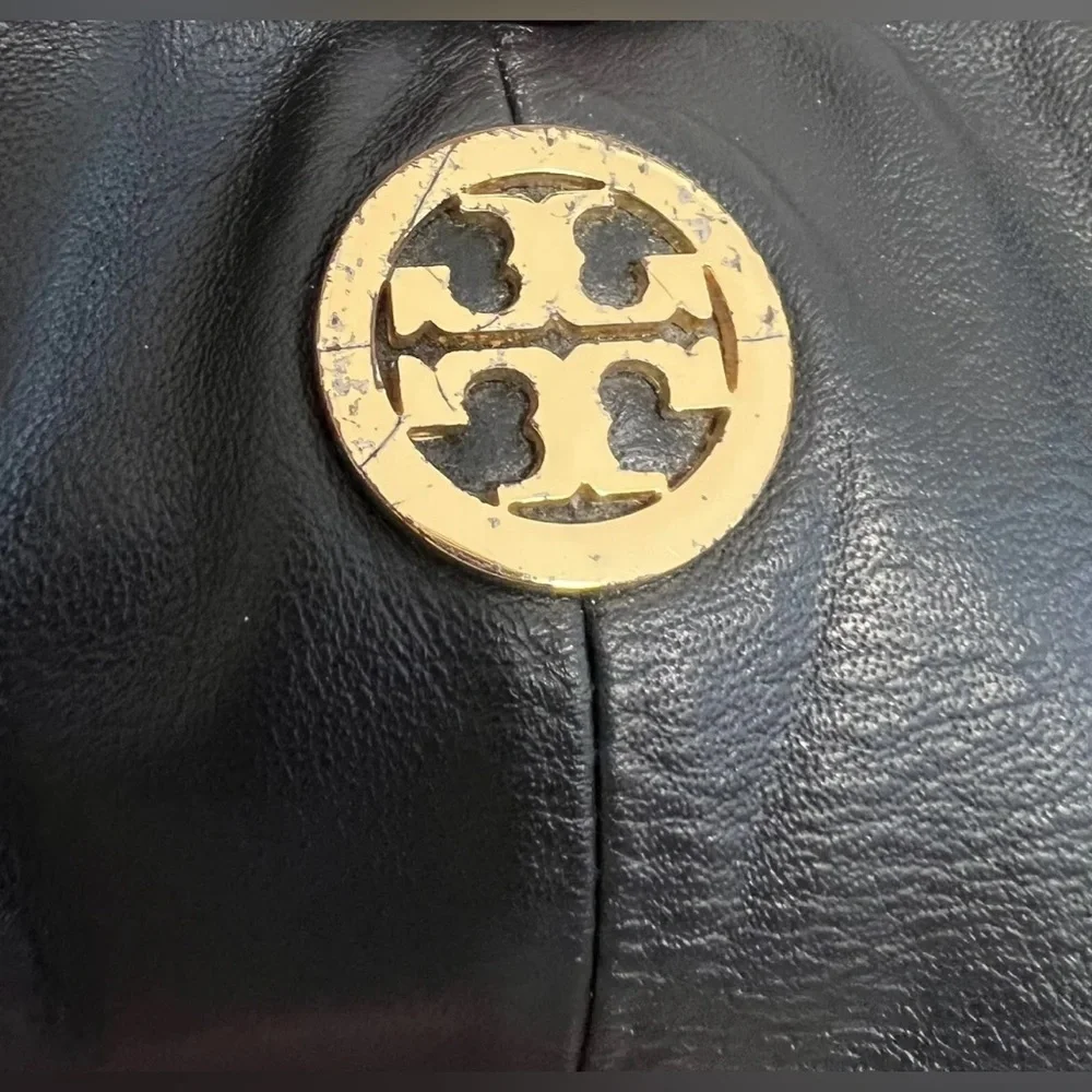 Tory Burch  Tote Black  Leather Shoulder‎ / Crossbody Bag Handbag